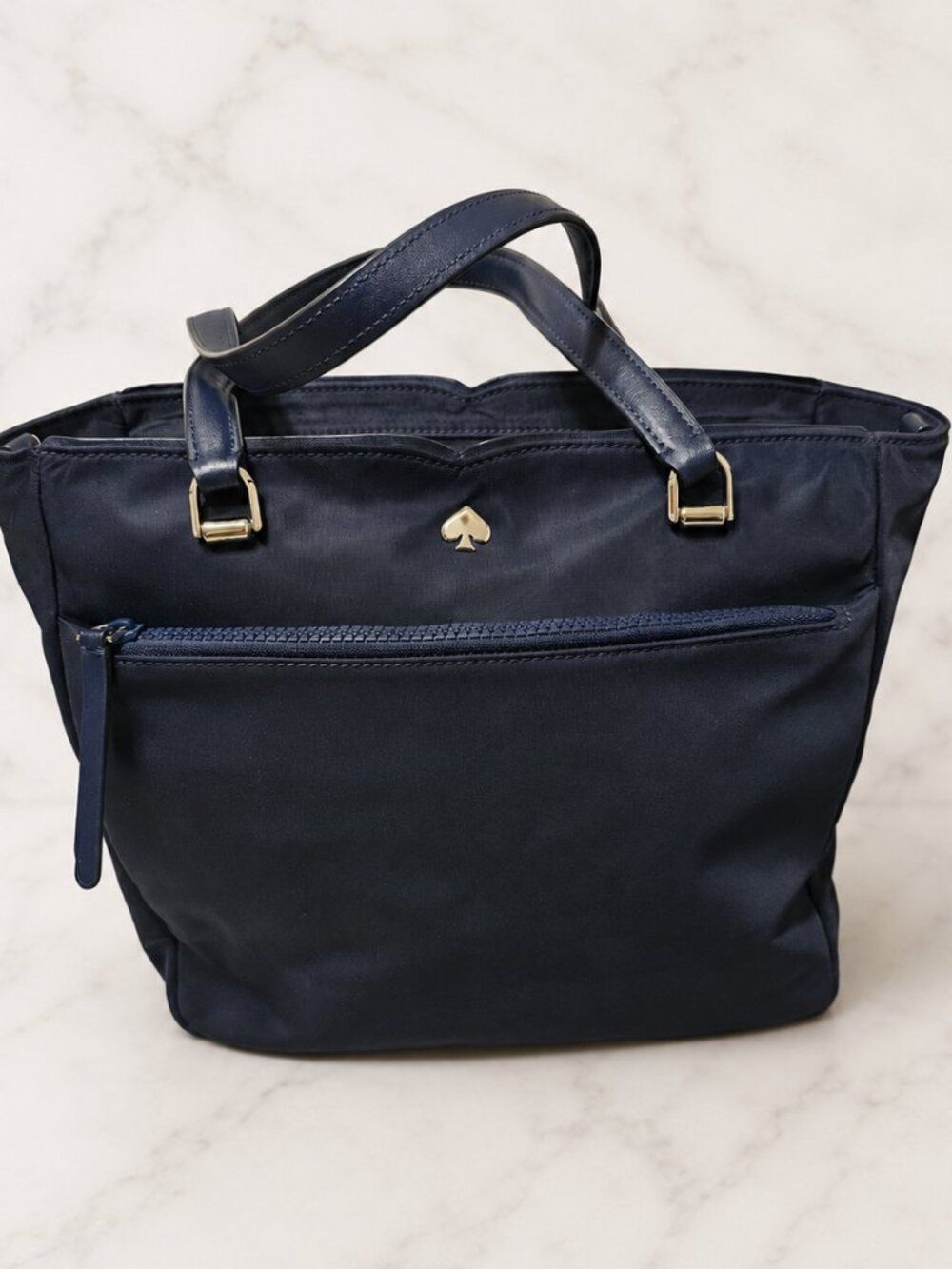Classic Kate Spade New York Navy Nylon Tote